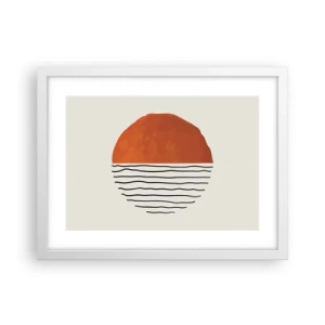 Poster in een witte lijst - In het Japanse klimaat - 40x30 cm