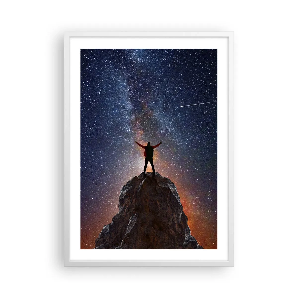 Poster in een witte lijst - De Kracht is bij mij! - 50x70 cm