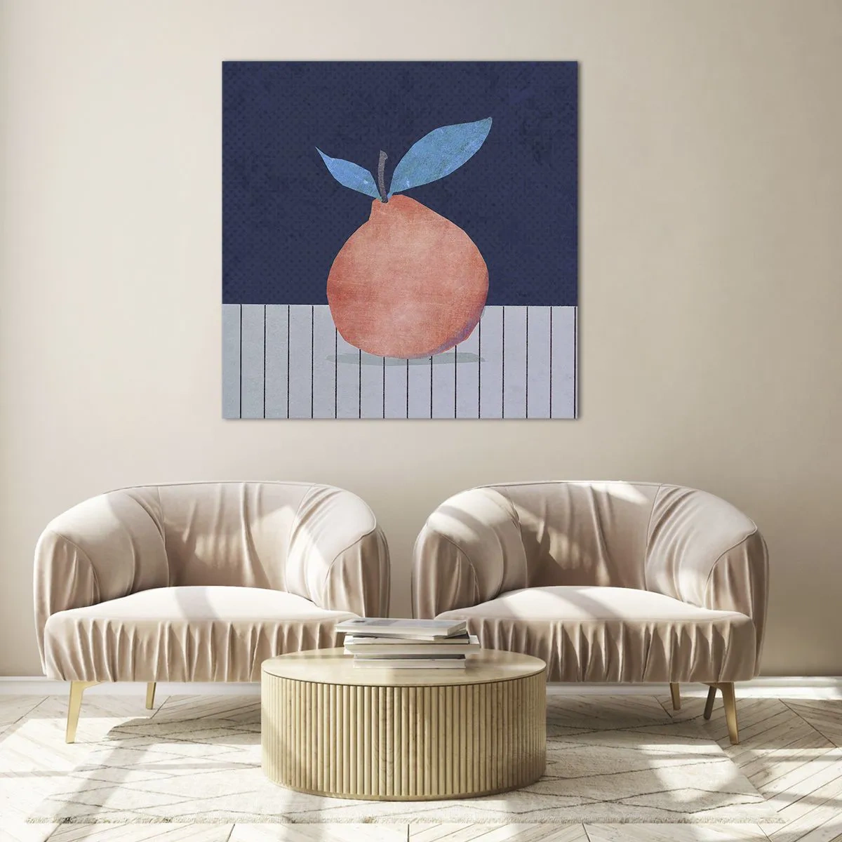 Schilderen op glas - Convexiteit en vlak - 40x40 cm