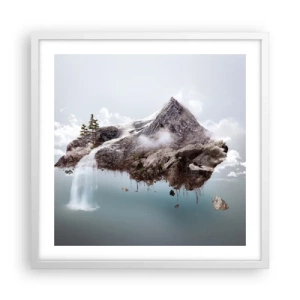 Poster in een witte lijst - Gezien met het oog van een surrealist - 50x50 cm