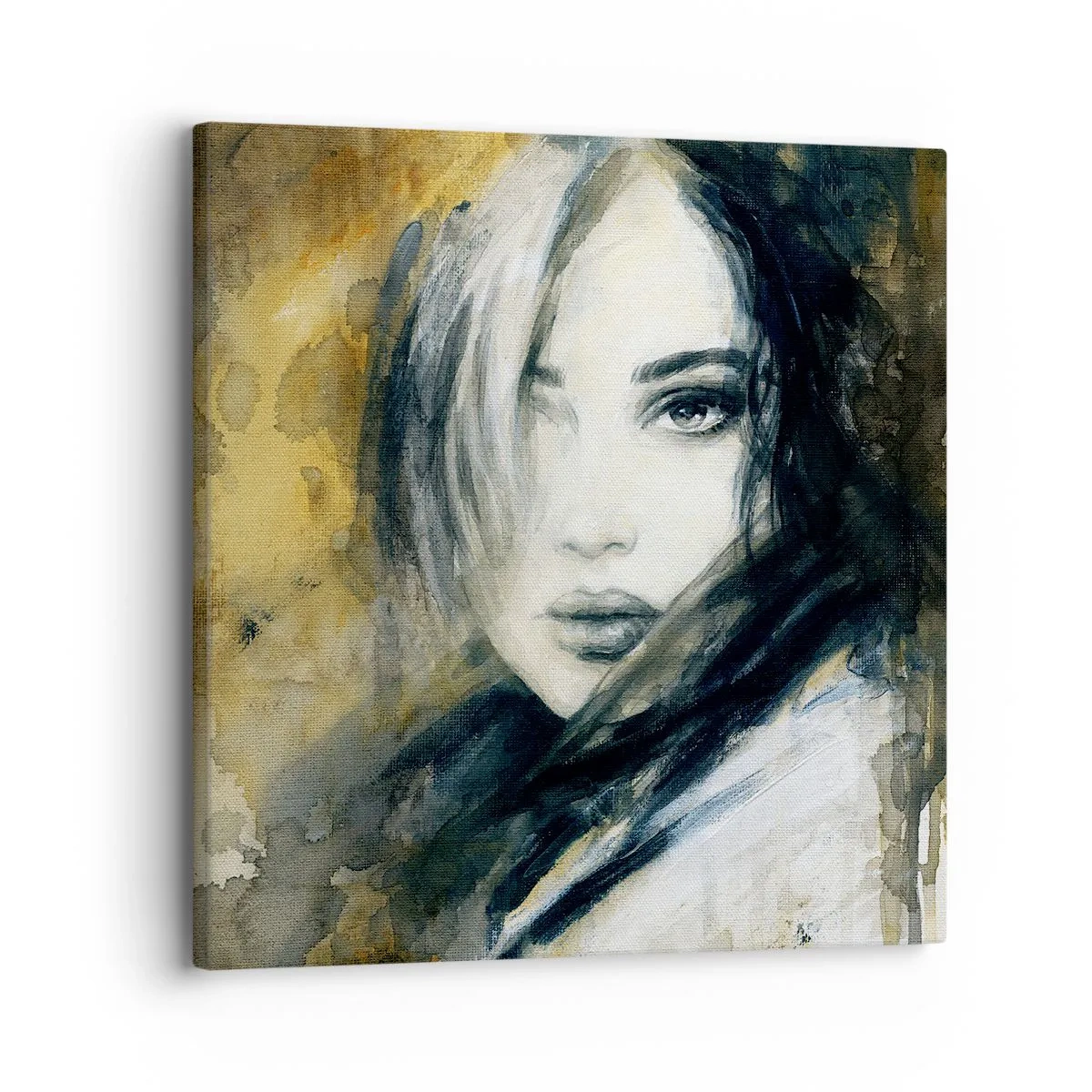 Schilderen op canvas - onschuldiger of sensueler? - 30x30 cm