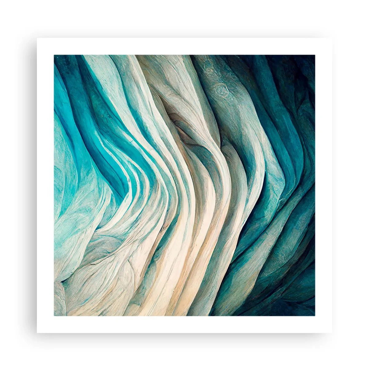 Poster - Blauwe onverzadigbaarheid - 60x60 cm