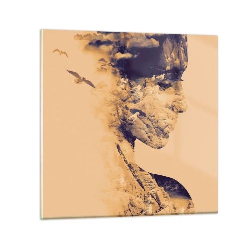 Schilderen op glas - Van nature mooi - 40x40 cm