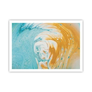 Poster - Pastel werveling - 100x70 cm