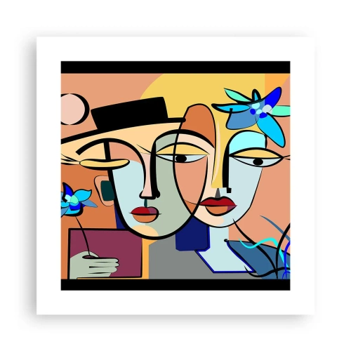 Poster - Picasso's randez-vous - 40x40 cm
