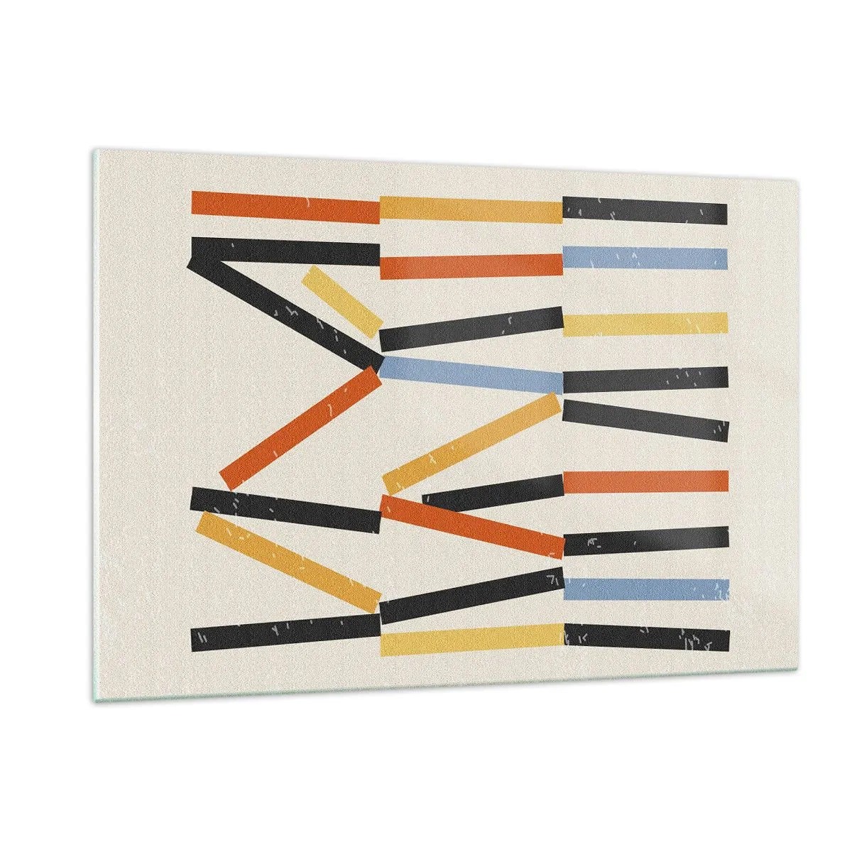 Schilderen op glas - Compositie op goed niveau - 120x80 cm