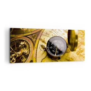 Schilderen op canvas - Of misschien naar het einde van de wereld? - 120x50 cm