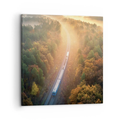 Schilderen op canvas - Herfst reis - 70x70 cm