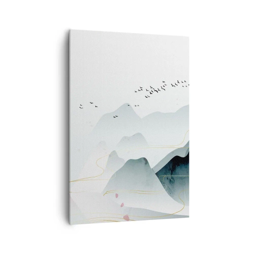 Schilderen op canvas - Over de toppen - 70x100 cm