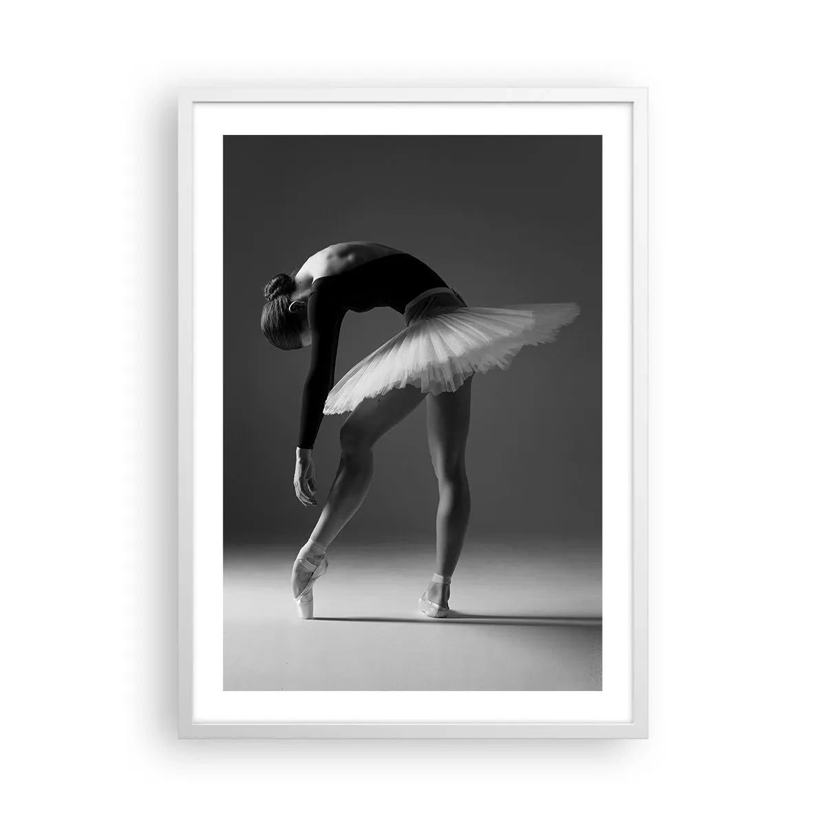 Poster in een witte lijst - Bella ballerina - 50x70 cm