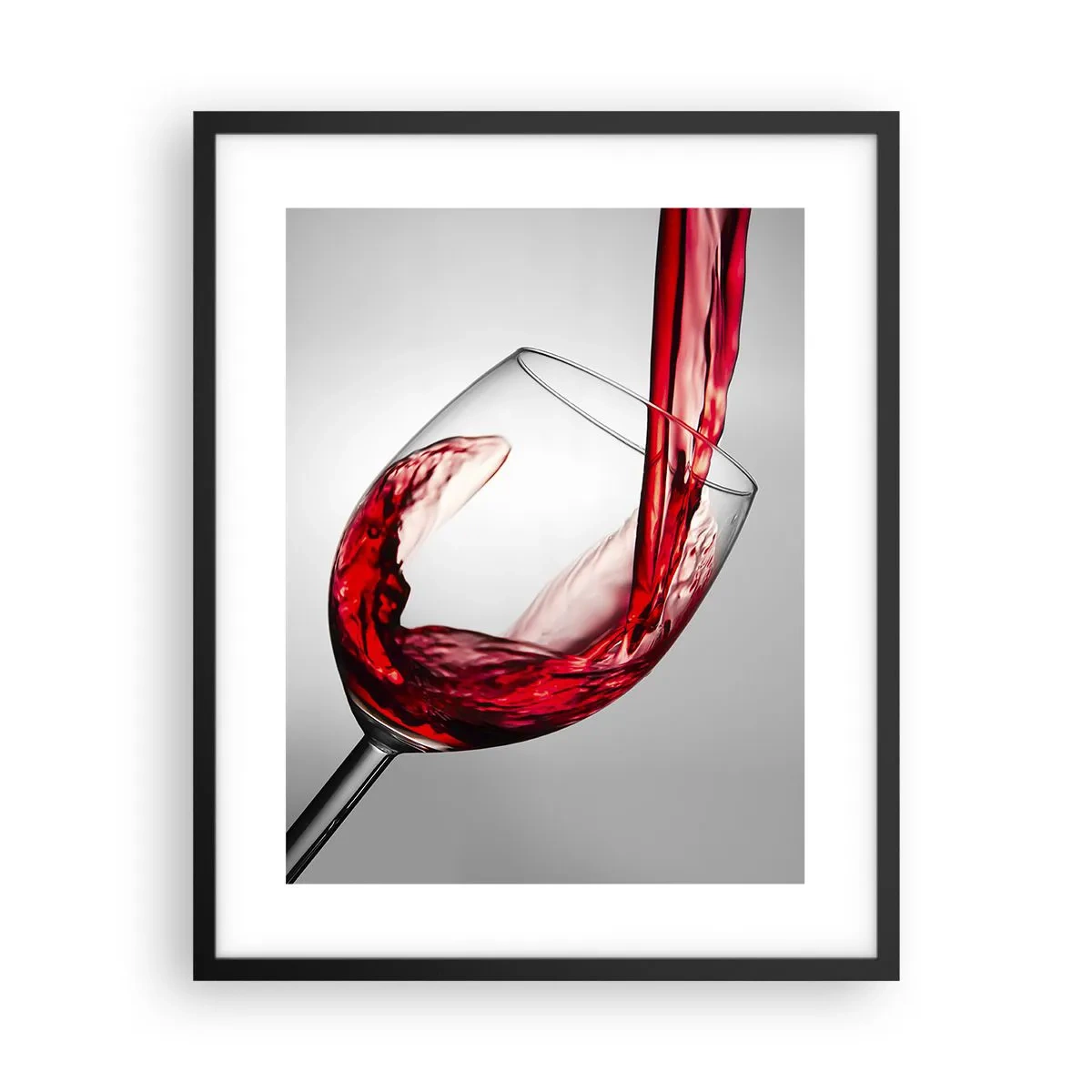 Poster in een zwarte lijst - Kleur - beweging - geluid - 40x50 cm