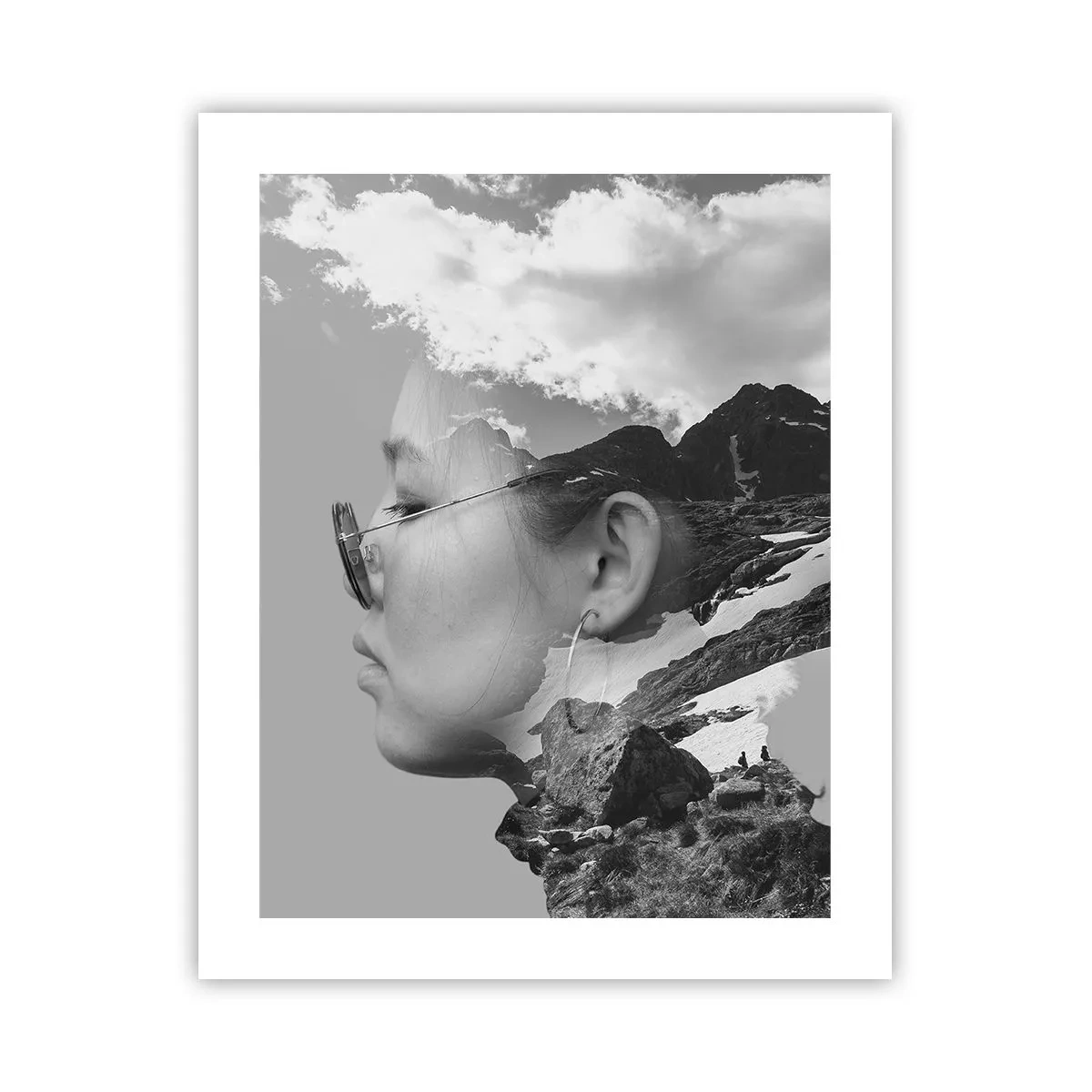 Poster - Top en bewolkt portret - 40x50 cm