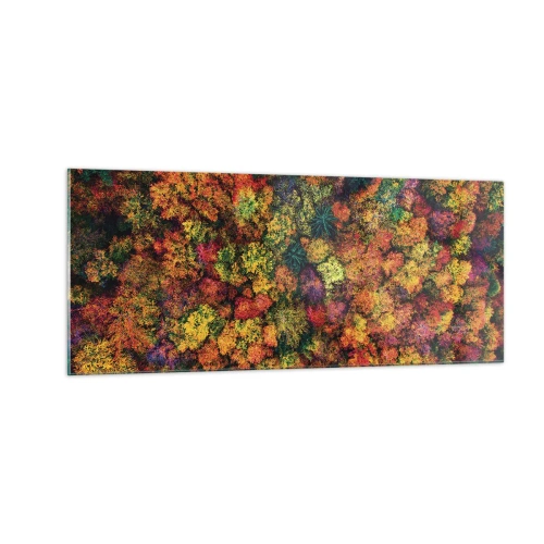 Schilderen op glas - Boeket herfstbomen - 100x40 cm