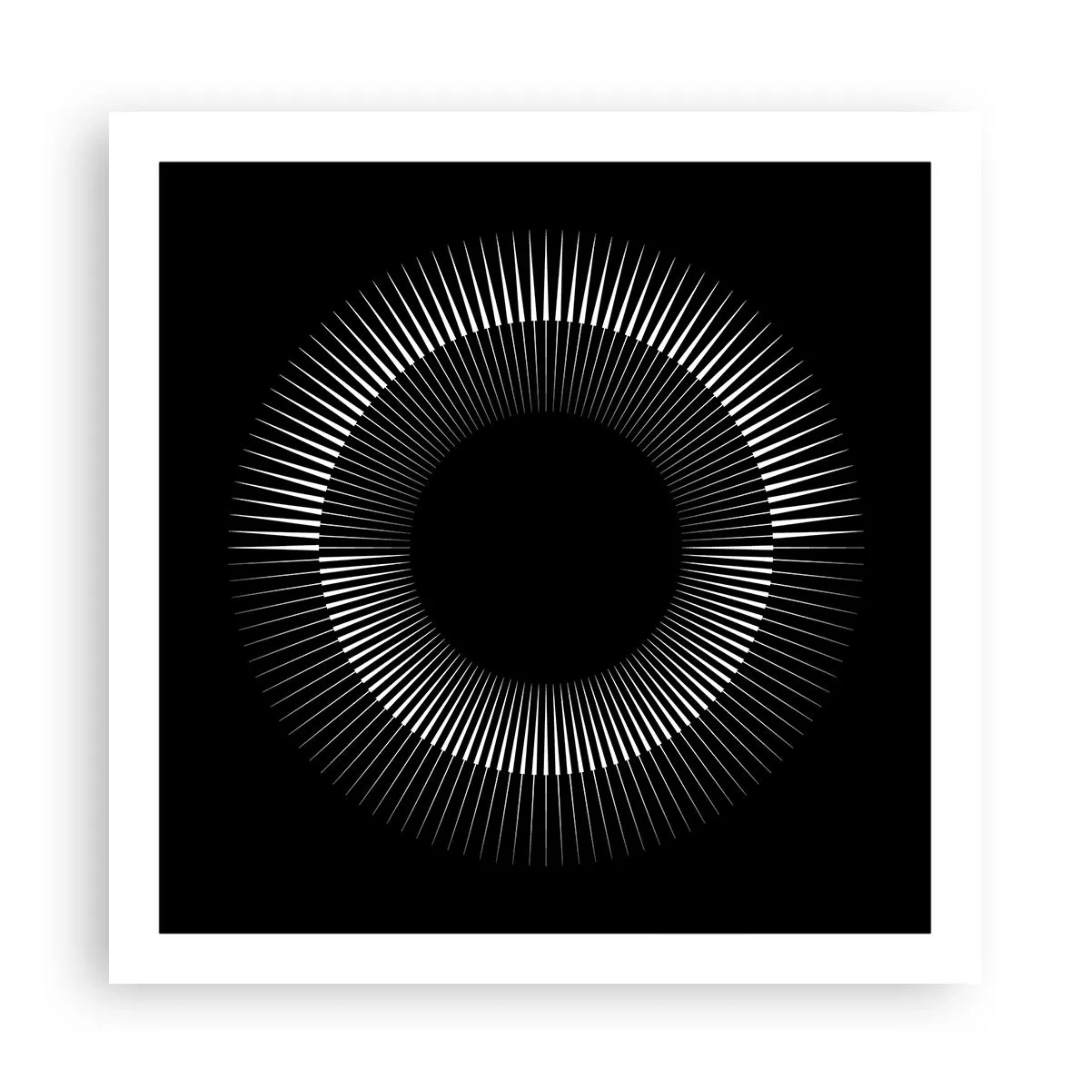 Poster - Zwarte zon - 60x60 cm