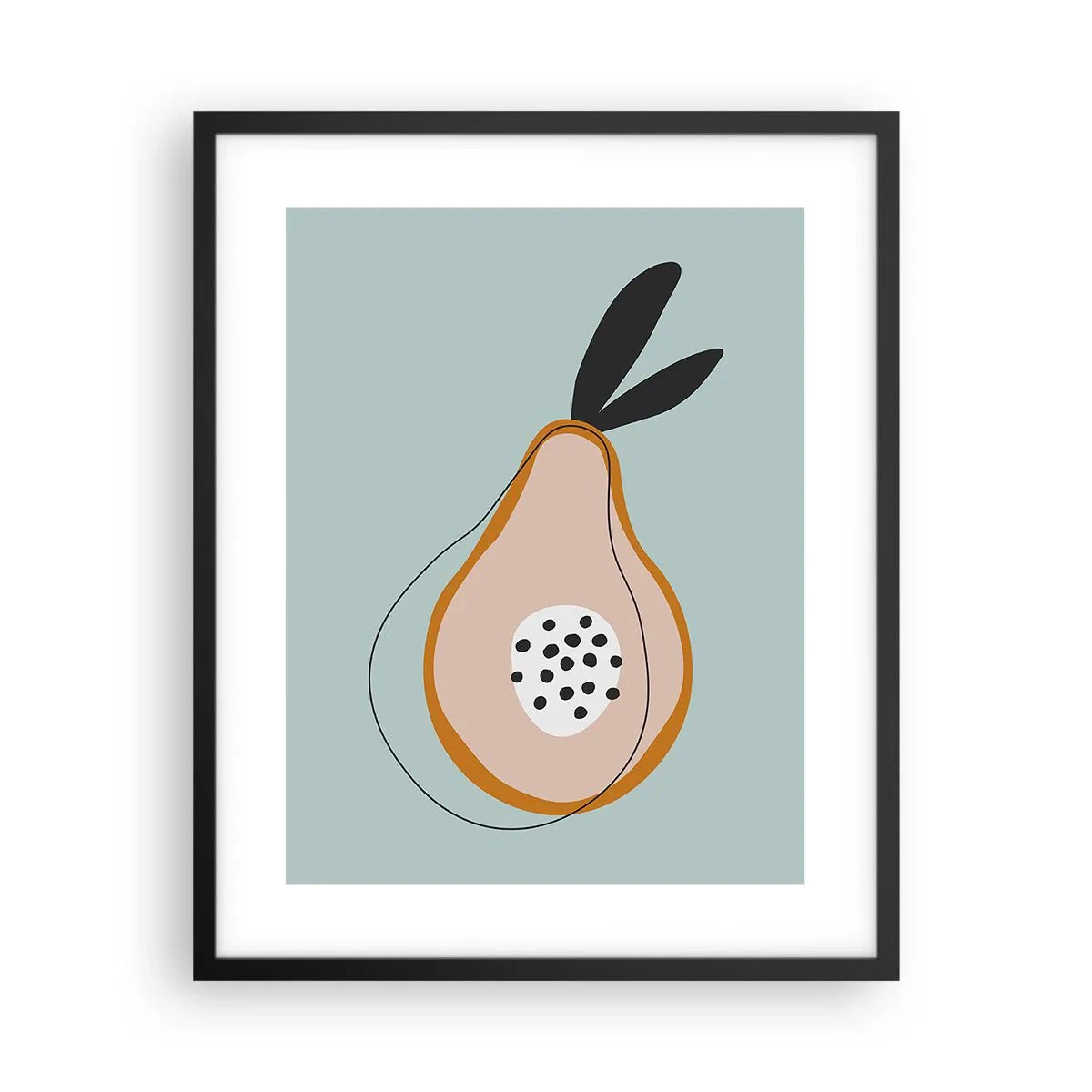 Poster in een zwarte lijst - Doordringen in de aard van de dingen - 40x50 cm