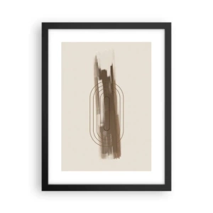 Poster in een zwarte lijst - Een briesje grijs - 30x40 cm