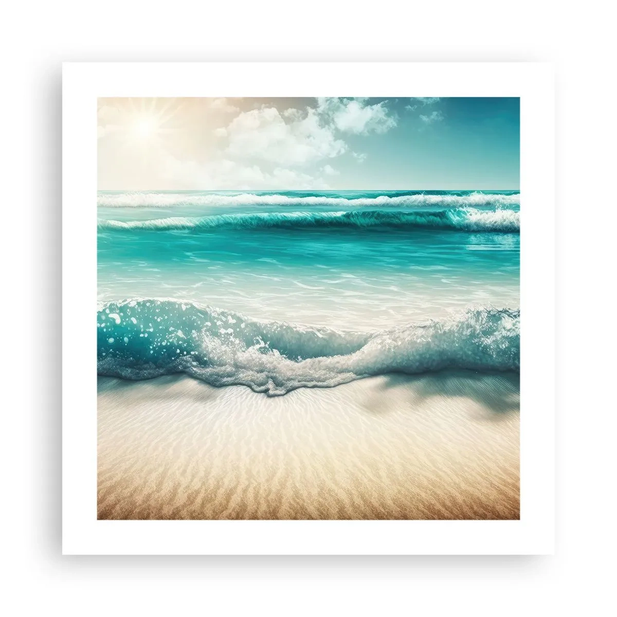 Poster - De vrede van de oceaan - 50x50 cm