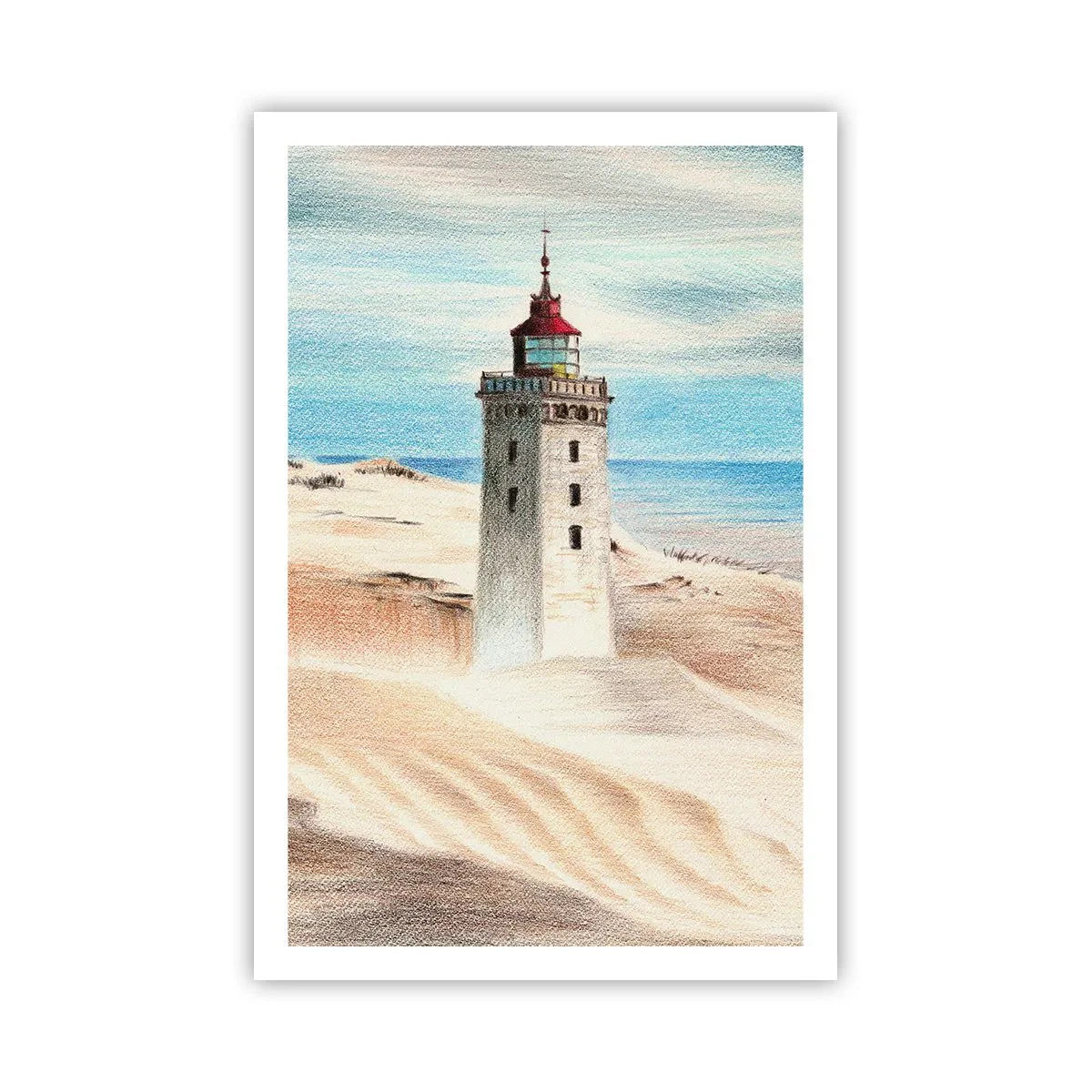 Poster - Altijd staren naar de zee - 61x91 cm