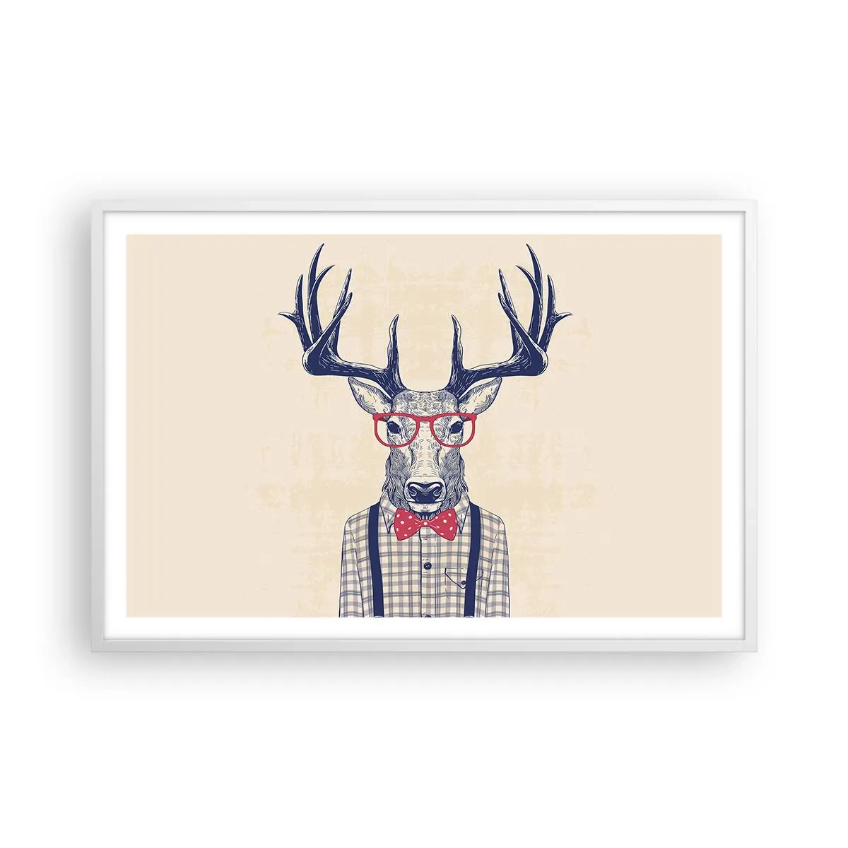 Poster in een witte lijst - Een grappig extravaganza - 91x61 cm