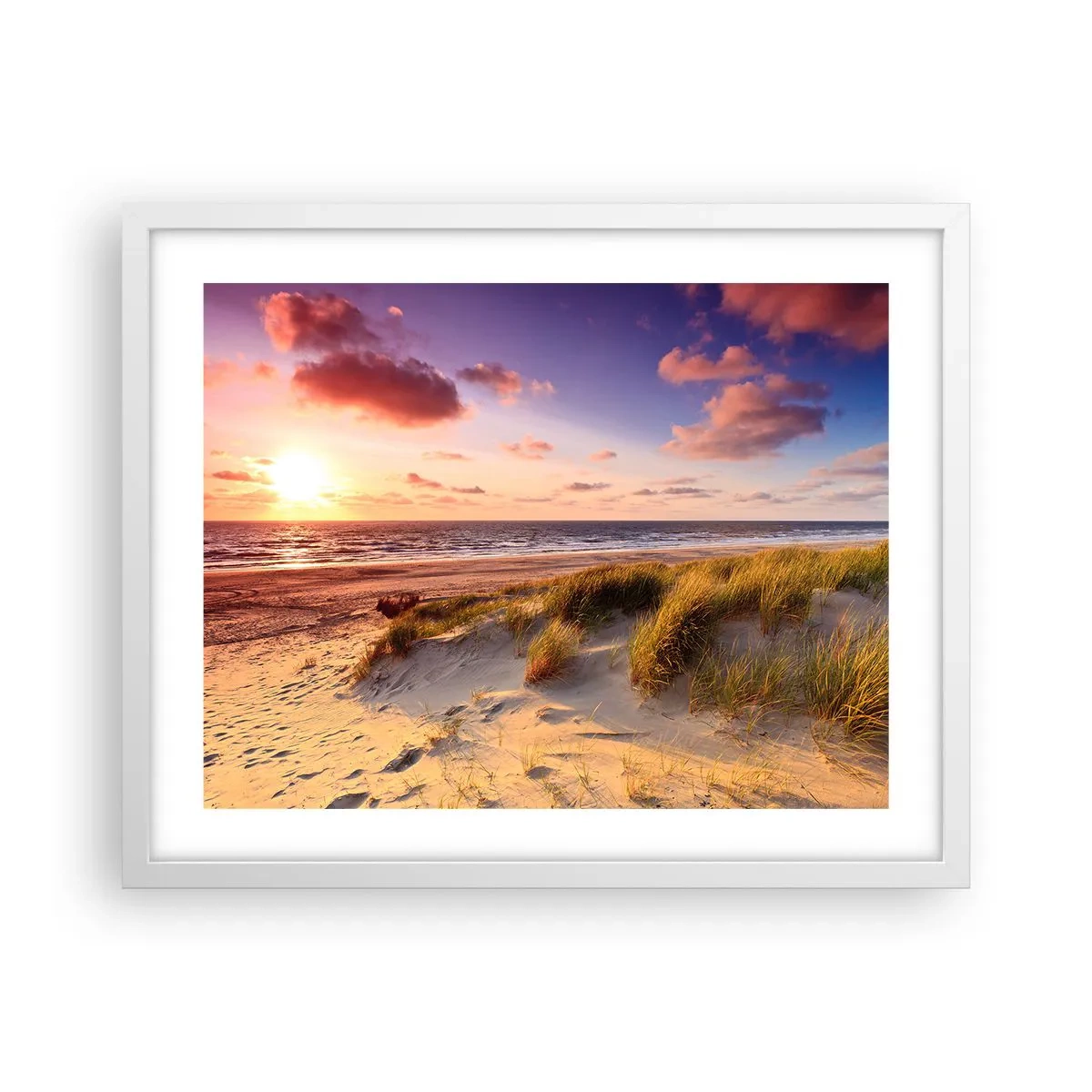 Poster in een witte lijst - De lucht ruikt al in de zomer - 50x40 cm
