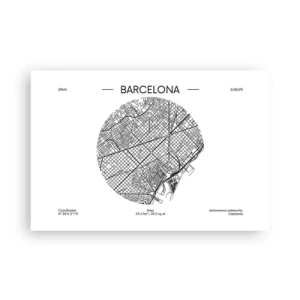 Poster - Anatomie van Barcelona - 91x61 cm