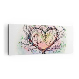 Schilderen op canvas - Samen tegen de stormen - 100x40 cm