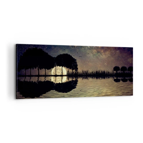 Schilderen op canvas - Nacht aan het einde van de wereld - 100x40 cm