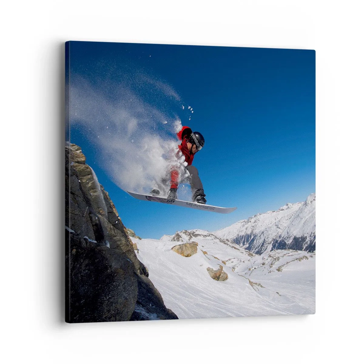 Schilderen op canvas - En je werd een deel van de ruimte - 40x40 cm