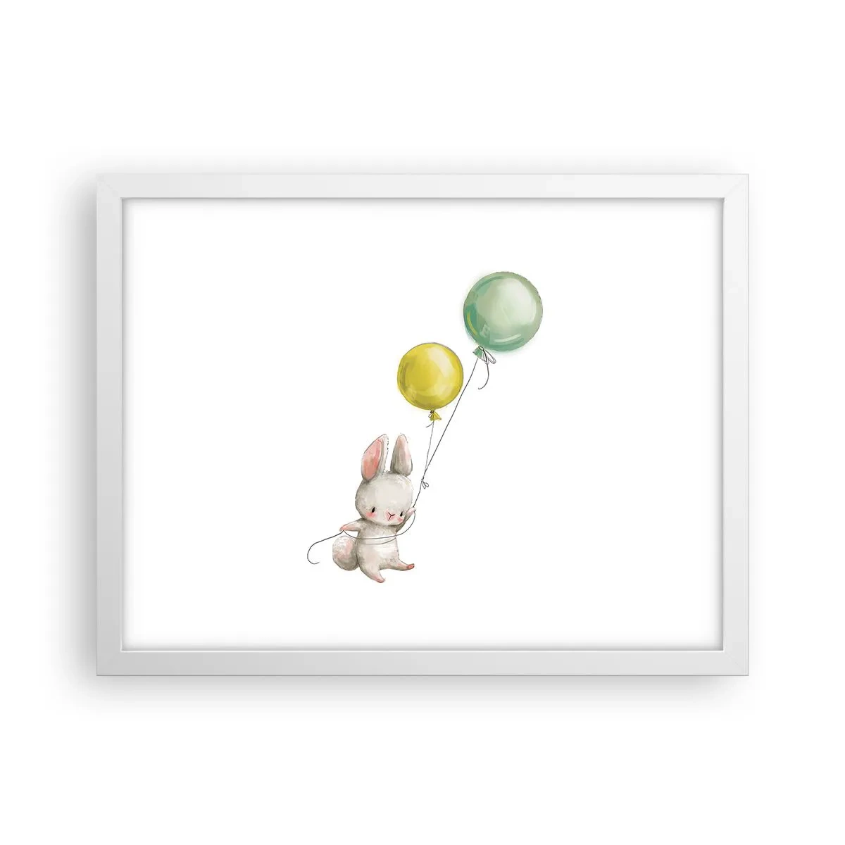 Poster in een witte lijst - Ik ga ook vliegen! - 40x30 cm