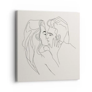 Schilderen op canvas - Verstrikt in gevoel - 30x30 cm