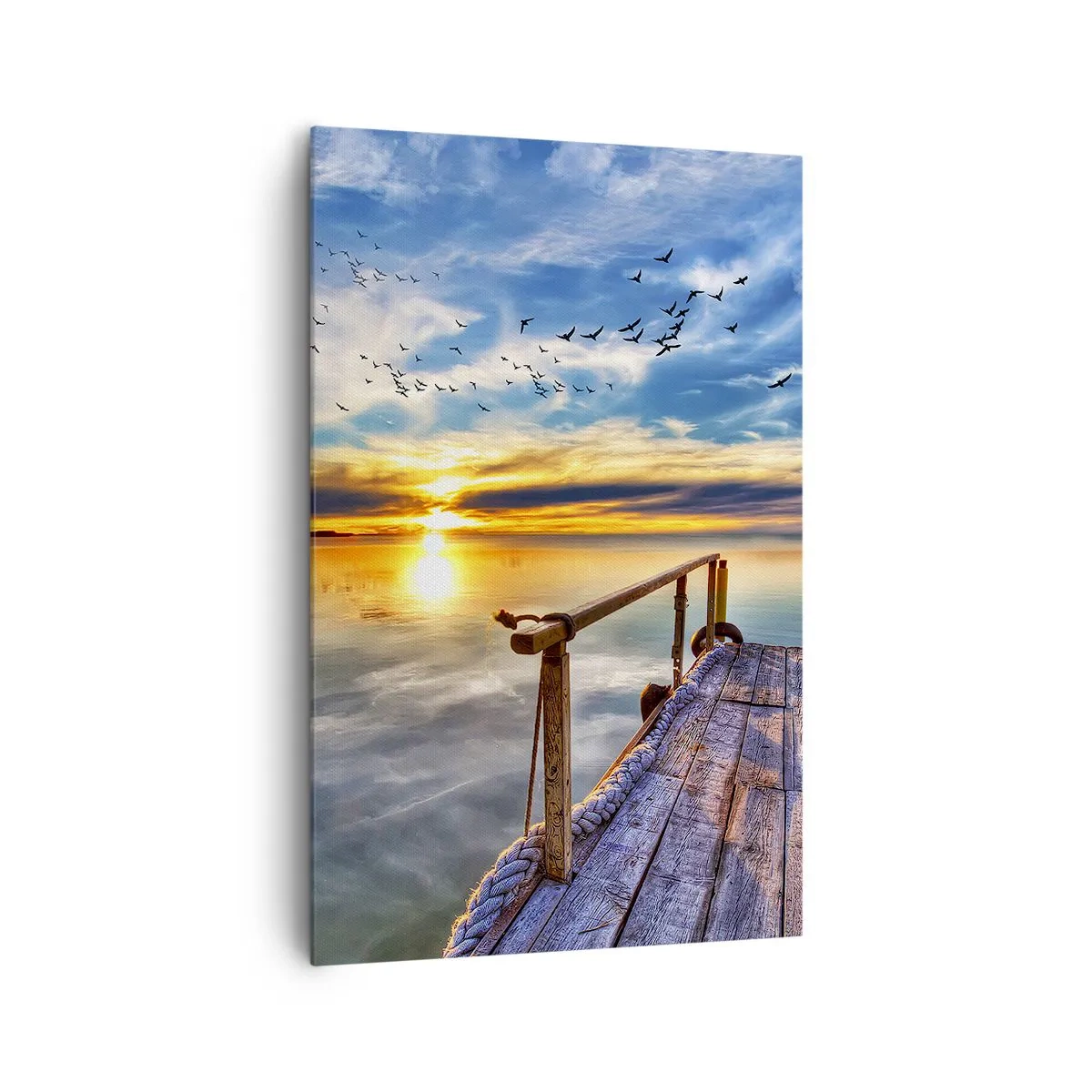 Schilderen op canvas - De wind gaat rusten - 80x120 cm