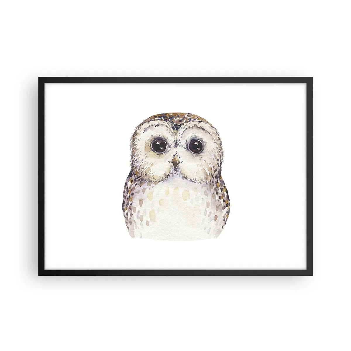 Poster in een zwarte lijst - Kijk in mijn ogen - 70x50 cm