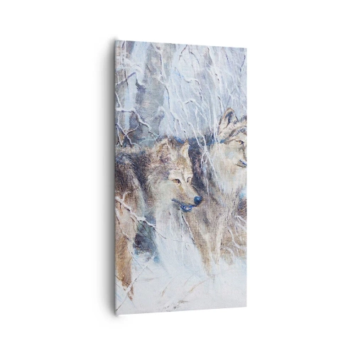 Schilderen op canvas - Aandacht! Hier komt ... - 65x120 cm