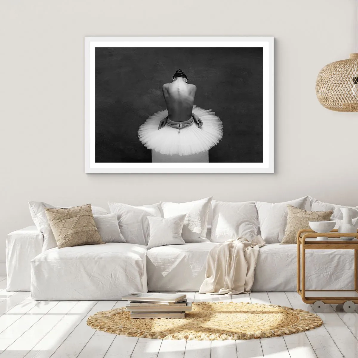 Poster in een witte lijst - Het bloeit gewoon - 40x30 cm