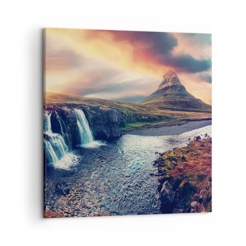 Schilderen op canvas - In de majesteit van de natuur - 50x50 cm