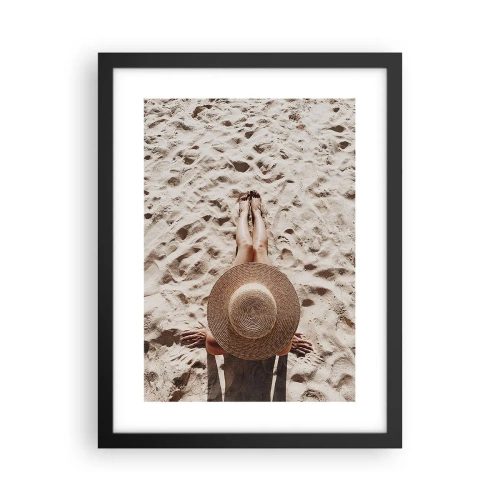 Poster in een zwarte lijst - De perfecte tijd - 30x40 cm