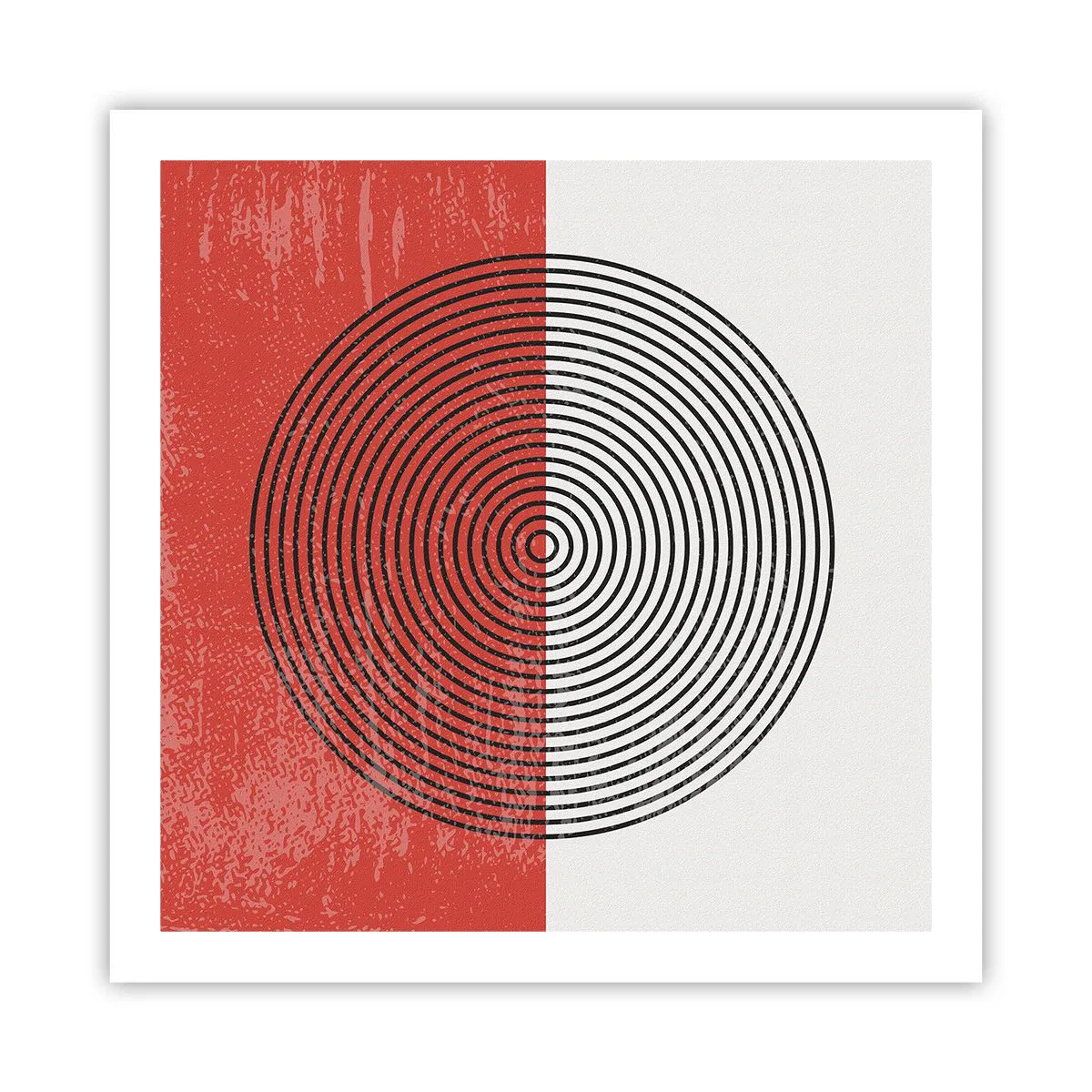 Poster - Op de kop geslagen - 60x60 cm