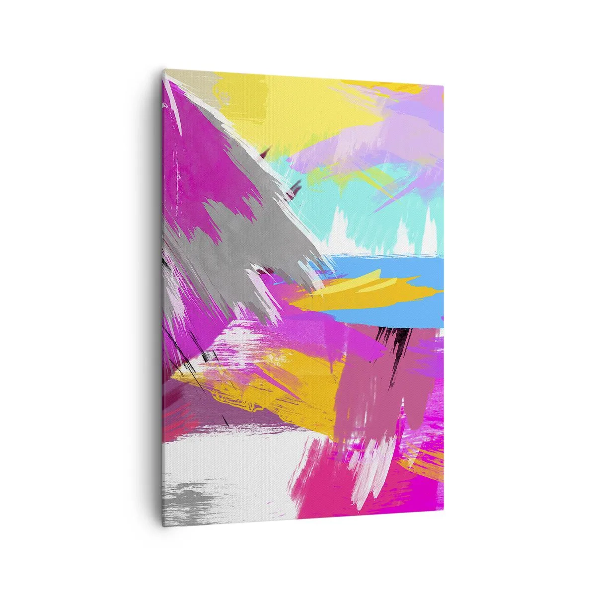 Schilderen op canvas - Man, man, man en weer man - 70x100 cm