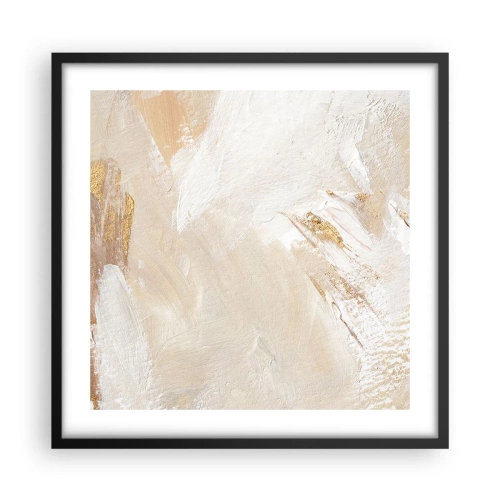 Poster in een zwarte lijst - Pastelkleurige compositie - 50x50 cm