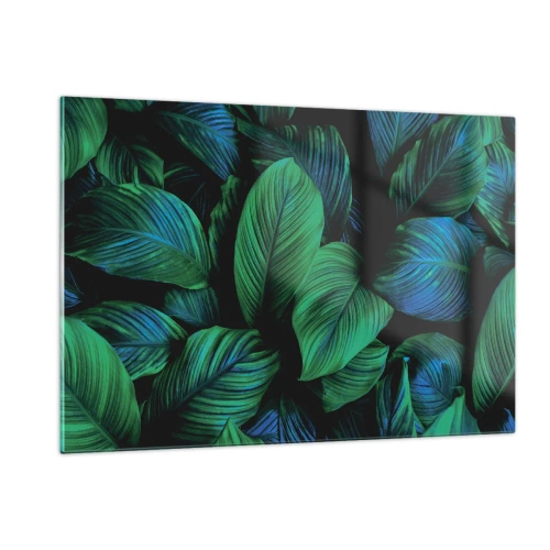 Schilderen op glas - In de groene menigte - 120x80 cm
