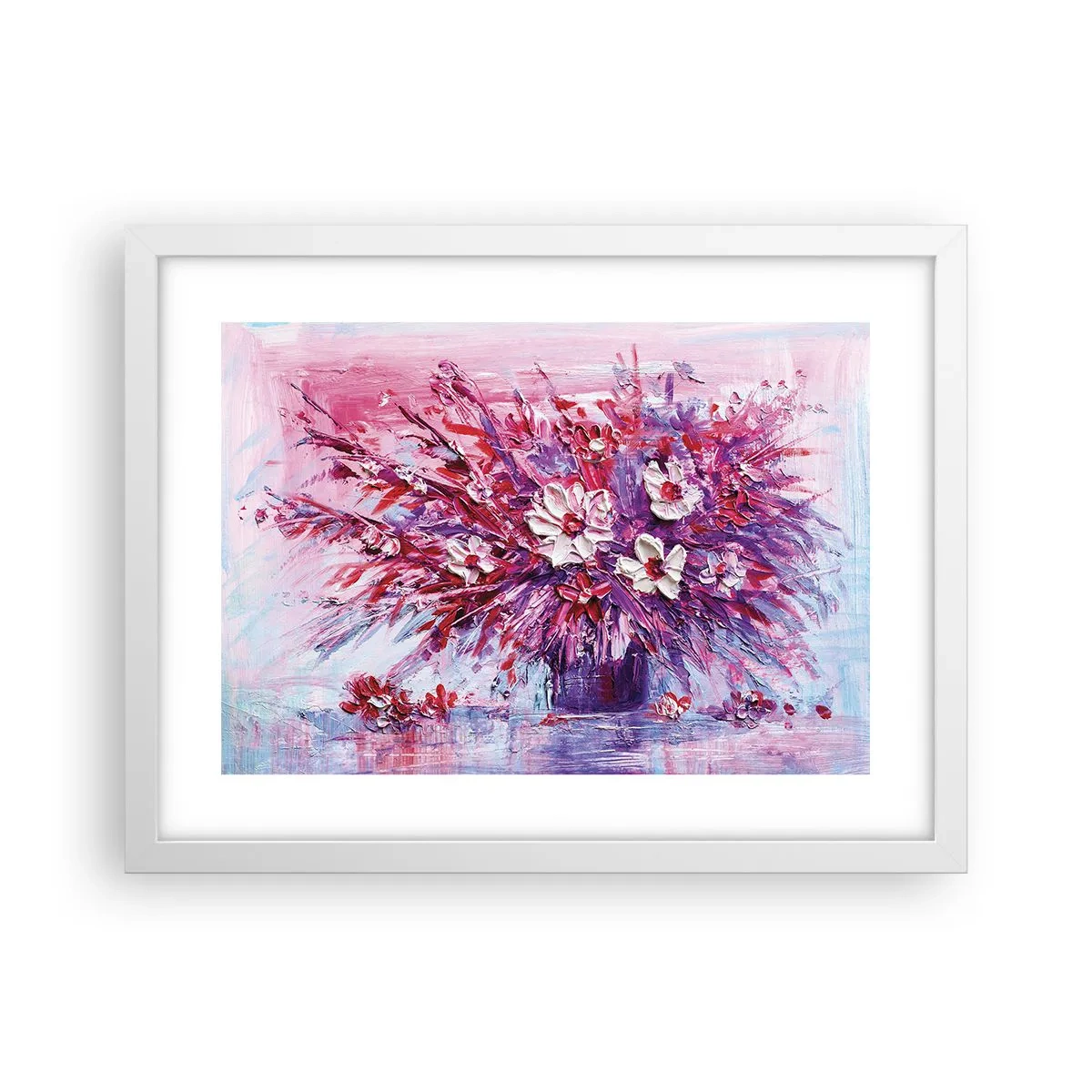 Poster in een witte lijst - Onschuld en passie - 40x30 cm