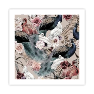 Poster - In de paleistuin - 50x50 cm