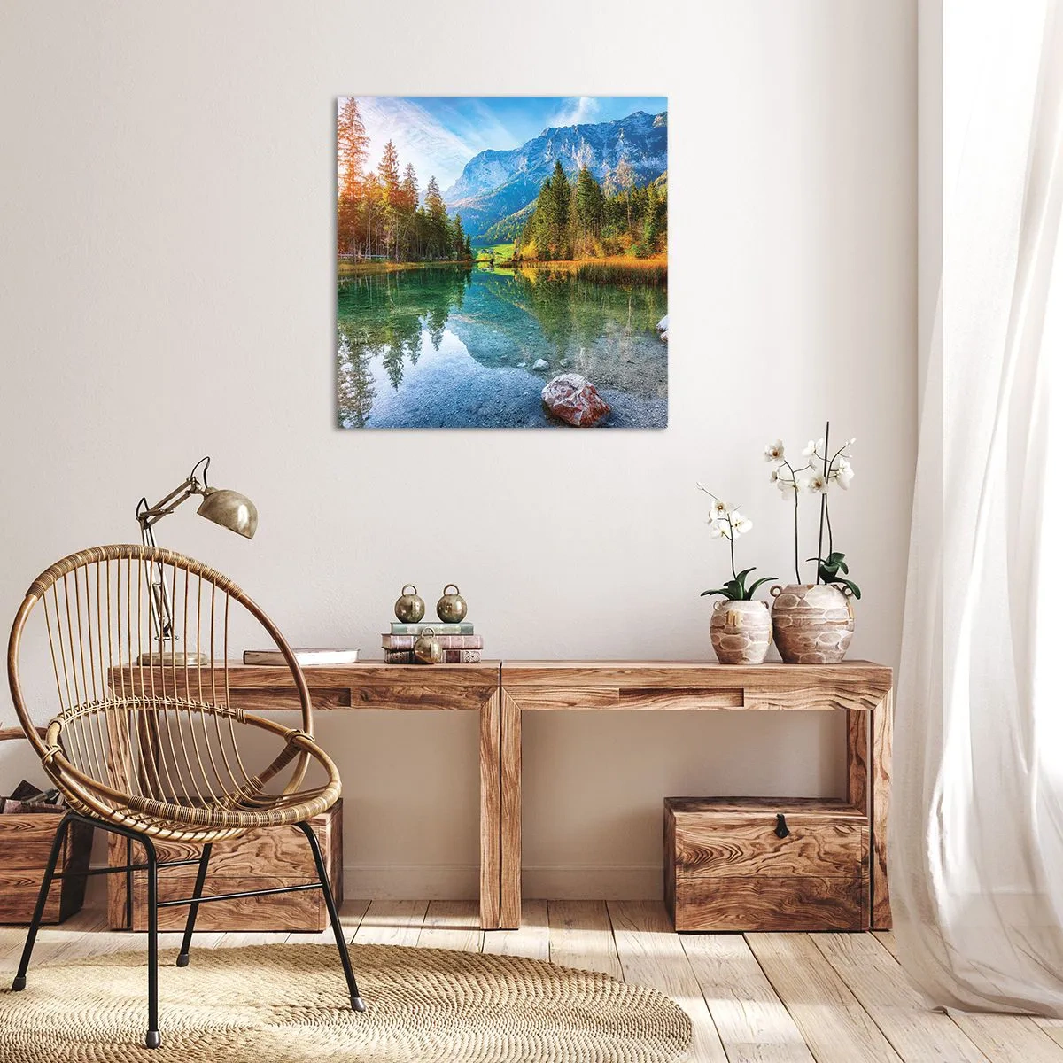 Schilderen op canvas - De zachtheid van de herfst - 60x60 cm