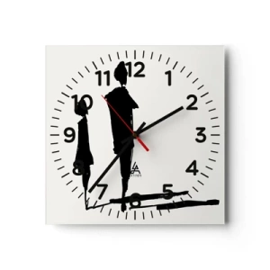 Wandklok - Klok - Zeker samen? - 40x40 cm