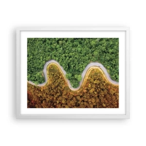 Poster in een witte lijst - Grenzen en doorbraken - 50x40 cm