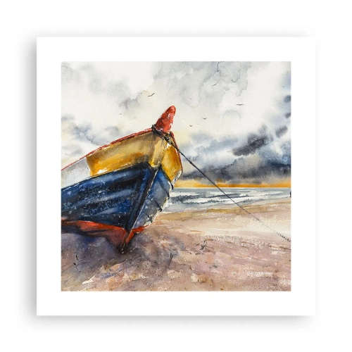 Poster - Rust aan de kust - 40x40 cm