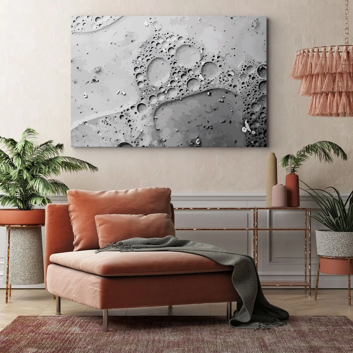 Schilderen op canvas - Schuimspoor - 120x80 cm