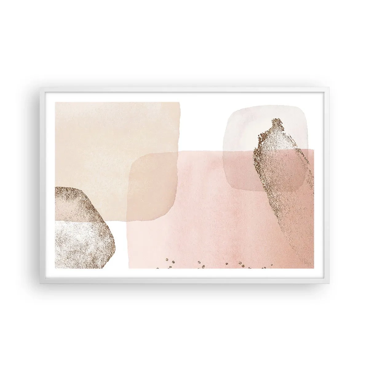 Poster in een witte lijst - Een blik door kleur - 91x61 cm