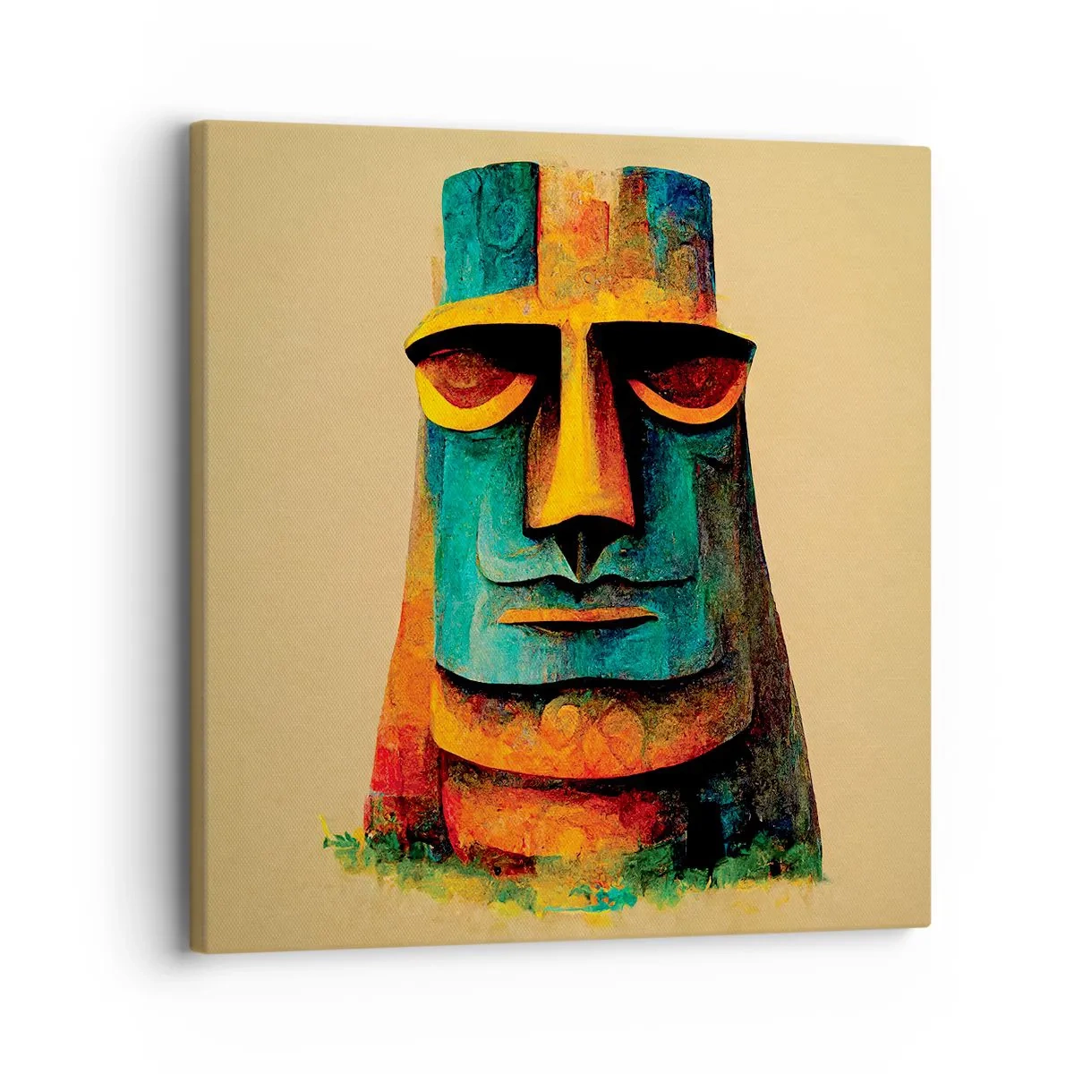 Schilderen op canvas - Statig, toch lief - 30x30 cm