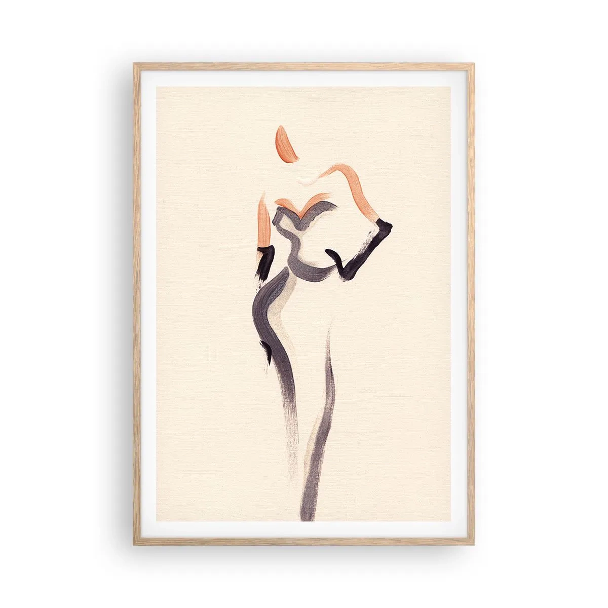 Een poster in een licht eiken lijst - Uit de gouden jaren van Hollywood - 70x100 cm